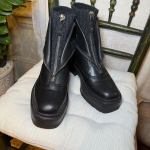 Sam Edelman Linds Lug Sole Sweater Collar Boots